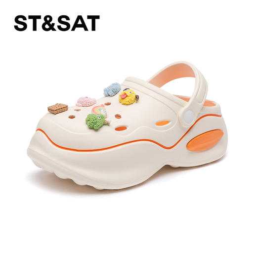 星期六时尚外穿增高厚底沙滩洞洞鞋SSC21101RC 商品图11