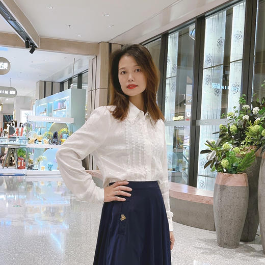 百搭精致提花皓色衬衫LZ3F03 商品图0