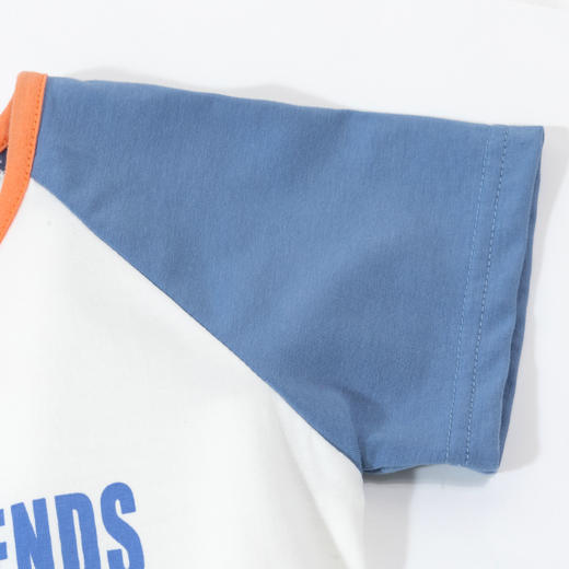 贝贝怡童装儿童透气短袖短裤男童套装ZB2DT084 商品图3