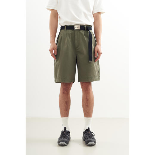 吃茶去chichaqu2024复古卡其短裤全棉宽松休闲经典男女百搭 商品图1