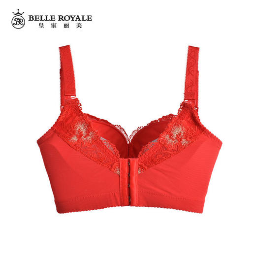 文胸女款红色款结婚本命年小胸显大中厚款文胸W1377-3 商品图1