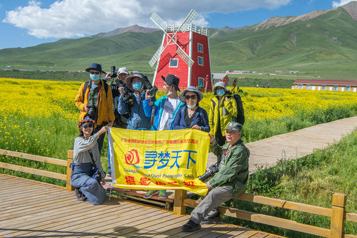 最炫民族风——大美青海：探寻神秘的安多藏区—循化“插箭节”+祁连夏色人文风光9天摄影团（门源油菜花、祁连山大草原、阿柔大寺、龙羊峡土林、阿什贡峡的丹霞） 商品图6