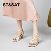星期六简约条带时髦方头粗跟凉鞋SSC2115924 商品缩略图8