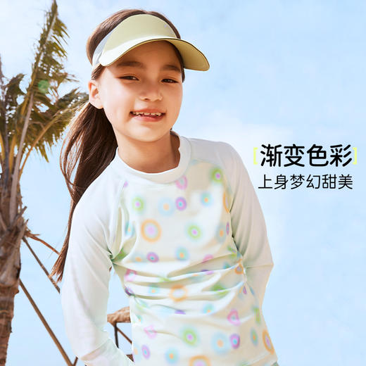 onmygame女童泳衣分体夏季2024新款儿童短袖短裤泳装套装防晒 商品图3