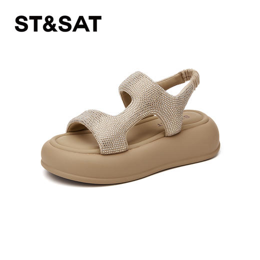 星期六精致闪钻弹软厚底凉鞋SSC2115999 商品图10