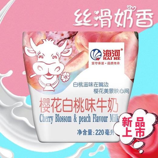 海河220ml樱花白桃牛奶 商品图4
