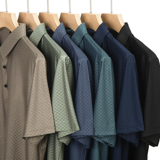 【中年男士短袖t恤】新款中老年男装 半袖透气上衣 爸爸POLO衫夏季 父亲节 商品图1