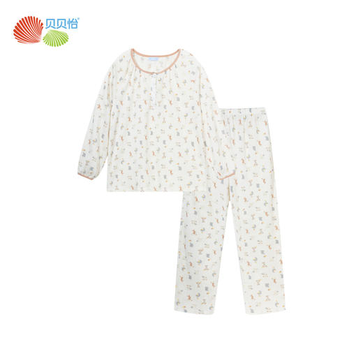 贝贝怡夏季孕妇产妇月子服舒适居家服棉弹轻薄面料透气凉爽睡衣空调服ZB1DY001 商品图4