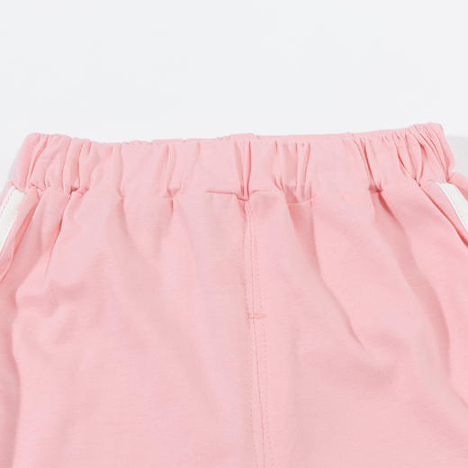 贝贝怡童装女宝夏装套装2024夏季中大女童薄款短袖T恤短裤两件套ZB2DT087 商品图3