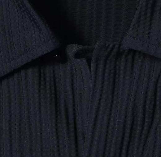 T0150夏季新款纯色条纹高弹polo衫百搭男士休闲上衣潮流宽松短袖 商品图3