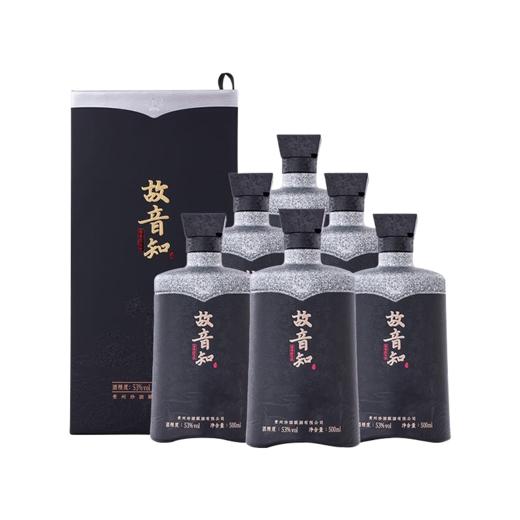 珍酒故音知 53度酱香型 纯粮酿造大曲坤沙收藏500mL*6 整箱 商品图1
