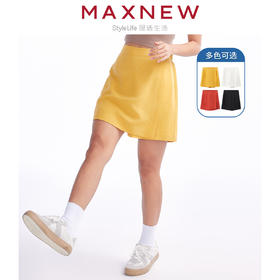 【短裤】“国麻系列”柔软亲肤透气透湿麻感宽松不对称裙裤 1N2224204
