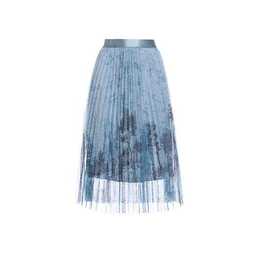 乔万尼半身裙女新款夏季a字版型百褶半裙EM2D797 商品图4