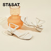 星期六极简方头细条带粗跟凉鞋SSC2115922 商品缩略图4