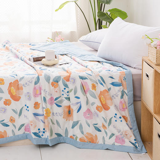 多喜爱 全棉空调被夏薄被 微风记忆/洛维德/清筱/春野花信/微醺时光 商品图7