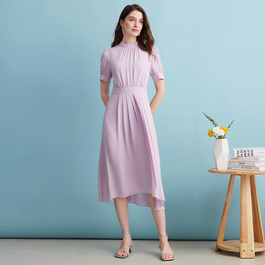 EITIE爱特爱夏季新款洋气修身显瘦简约百搭气质连衣裙7407171 商品图9