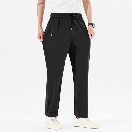 【Q】【冰丝速干】【新款X】大依优型大码冰丝裤松紧腰休闲运动裤直筒卫裤休闲裤加肥加大运动薄薄长裤胖子裤子夏季款 商品图2