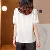 新中式设计感百搭领口撞色短袖衬衫K-A83N9031 商品缩略图1