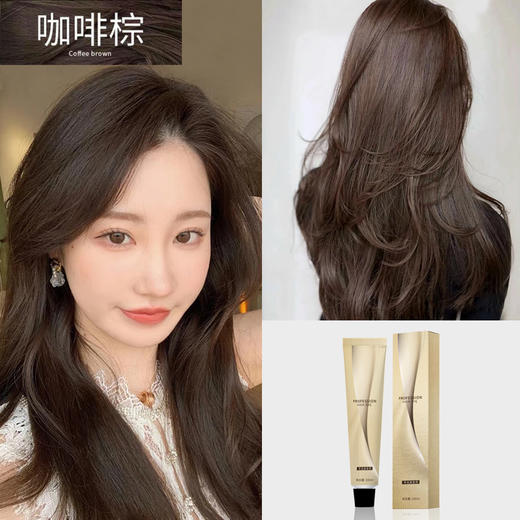 雅正发廊专用染膏 2024新款夏季流行色显白高级色系粉棕咖啡棕 商品图3