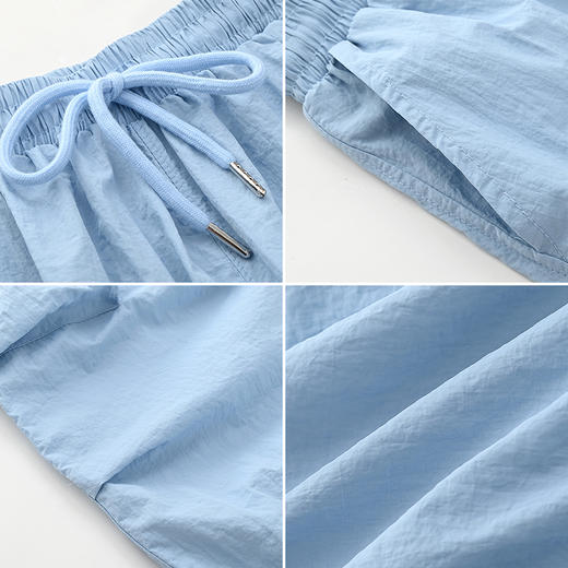 美式侧边口袋抽绳宽松工装裤-1165K4222575 商品图1