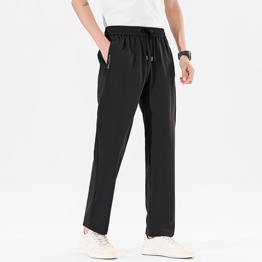 【Q】【冰丝速干】【新款X】大依优型大码冰丝裤松紧腰休闲运动裤直筒卫裤休闲裤加肥加大运动薄薄长裤胖子裤子夏季款 商品图4