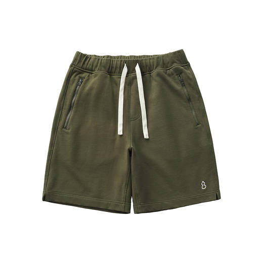 吃茶去chichaqu2024运动休闲全棉拉链口袋短卫裤山系户外百搭 商品图0