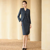 灰色西装外套女正式场合气质职场轻熟风无袖连衣裙两件套显瘦夏季 商品缩略图6