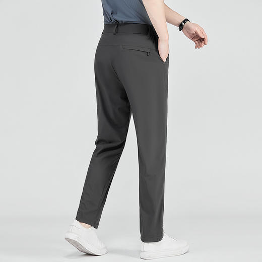 【冰丝弹力】【DX】大依优型大码冰丝裤松紧腰休闲运动裤直筒卫裤休闲裤加肥加大运动薄薄长裤胖子裤子夏季款 商品图6