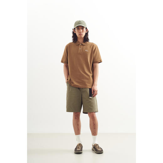 吃茶去chichaqu2024重磅短袖POLO衫复古全棉刺绣字母 商品图4