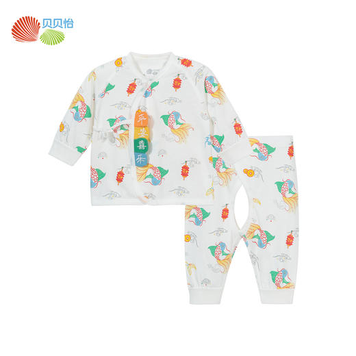 新生儿婴儿绑带套装和尚服满月服纯棉开裆空调服ZB1DT036 商品图2