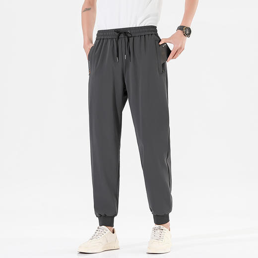 【Q】【冰丝速干】【新款X】大依优型大码冰丝裤松紧腰休闲运动裤直筒卫裤休闲裤加肥加大运动薄薄长裤胖子裤子夏季款 商品图6