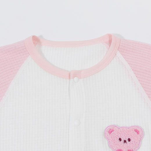 贝贝怡童装婴幼儿空调连体衣夏季长袖2024新款男女宝宝纯棉哈衣夏ZB1DL021 商品图1