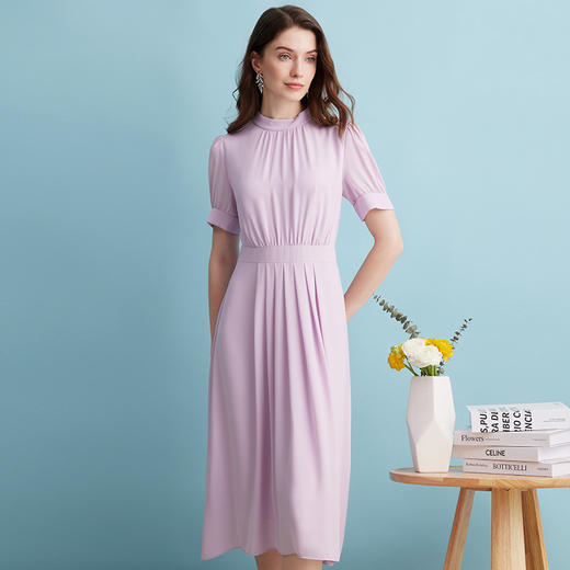 EITIE爱特爱夏季新款洋气修身显瘦简约百搭气质连衣裙7407171 商品图8