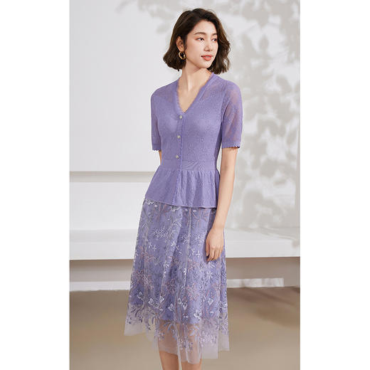 乔万尼夏新款连衣裙假两件小众设计EM2E846 商品图2