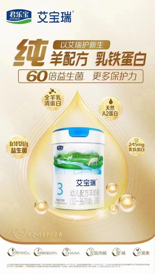 艾宝瑞羊奶700克一罐358元，特惠活动"买四送二"，共700克六罐1432元. 商品图5