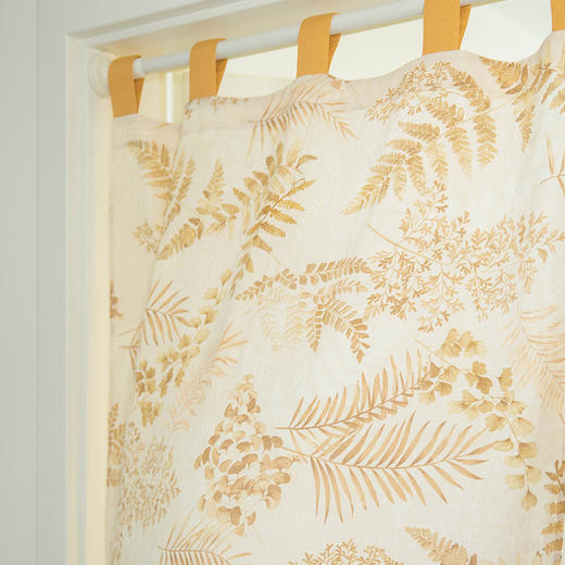 丛林拓印系列门帘隔断帘半帘家用免打孔洗手间厨房布帘夏季 商品图3