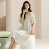 雀说 莱赛尔天丝棉女士睡裙短袖凉感夏季薄款柔软抗皱家居服透气睡衣 商品缩略图2