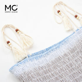 mc2夏日多巴胺彩色少女风条纹吊带连衣裙女装时髦别致修身连衣裙