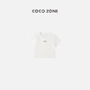 COCO ZONE 新款纯色短款绣花短袖T恤 23C18681 商品缩略图0