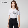 EITIE爱特爱夏季时尚百搭打底舒适圆领印花T恤女7302001 商品缩略图0