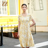 佐尔美气质碎花100%桑蚕丝连衣裙女M42LS38 商品缩略图2