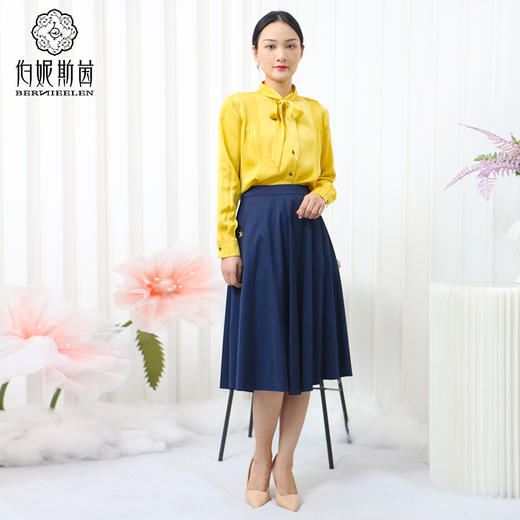 牛仔LZ3B09 绀色半裙 商品图3