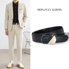 🥬【德国🇩🇪MONZECI KOIMS男士真皮腰带】✅德国🇩🇪时尚先锋MK高档商场专柜同款👏