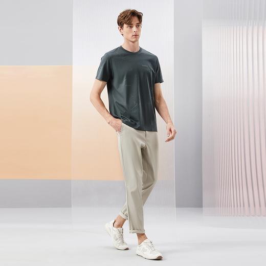 【特价】【冰茶素】柒牌男装短袖t恤男夏季凉感时尚休闲龙纹印花圆领上衣	126T71810 商品图3