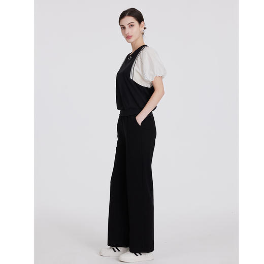 司歌灯笼袖宽松休闲套头上衣假两件T891186y 商品图2