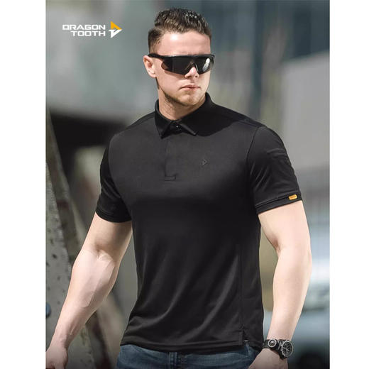 龙牙七代B2级翻领衫战术t恤男士体能训练短袖户外t恤衫透气短袖 商品图0