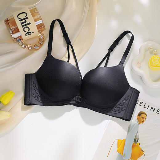 【前扣bra聚出蜜桃胸 无痕美背舒适服帖 】小胸显大前扣聚拢内衣女无钢圈上托防下垂收副乳美背文胸罩 商品图8