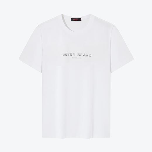 【冰茶素】柒牌短袖T恤男2024夏季新款时尚休闲中青年圆领体恤衫	126T71790 商品图4