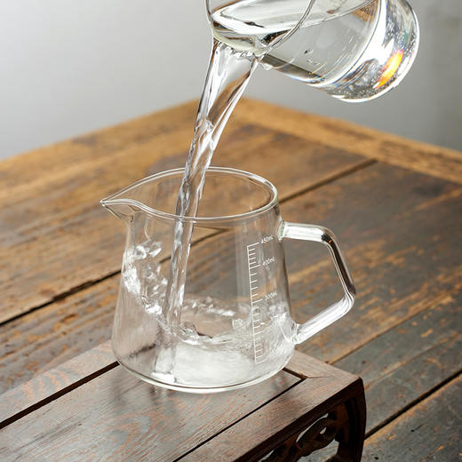 暗香疏影/雅韵刻度量杯/高硼硅玻璃公道杯家用耐高温牛奶杯烘焙微波炉加热计量杯分茶器 商品图2