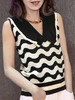 TYNVIE 波浪纹针织背心 - 黑条纹 商品缩略图2